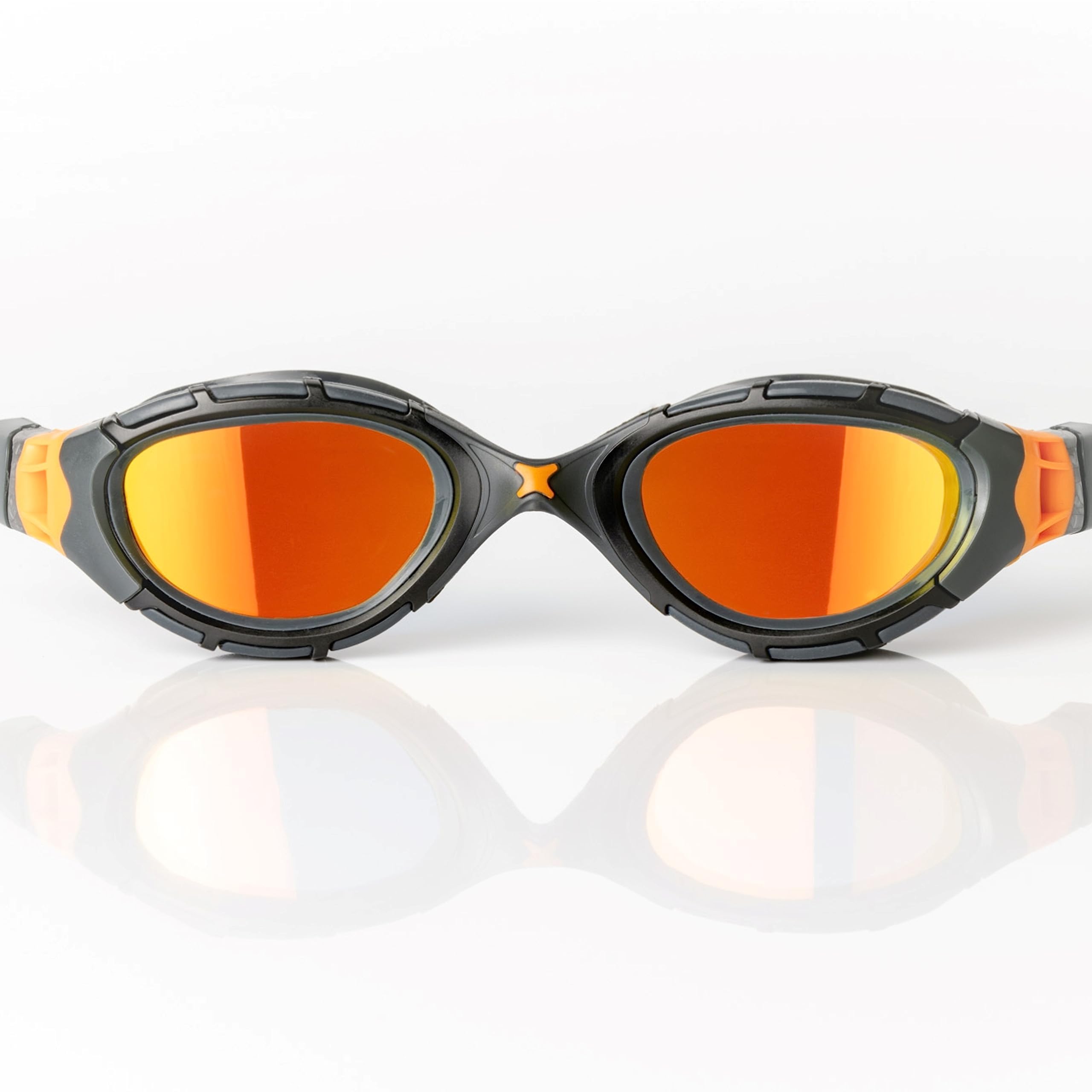 Zoggs Predator Flex Adult Swimming Goggles | Titanium Mirror Lens, Anti-Fog, UV Protection, Quick-Adjust Strap, Curved 180° Vision | Pool and Open Water — image 1