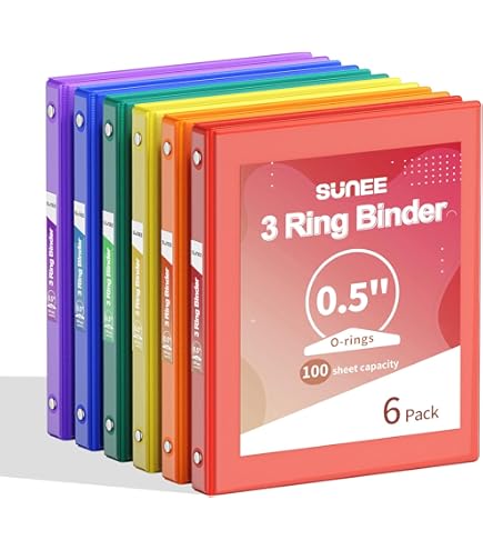 Lightweight Organization Binders Avery Economy View 3 Ring Binder, 1.5" Round Rings, 1 White Binder 05726 12 Pack A2 14570906 1/2 Binder - View #5