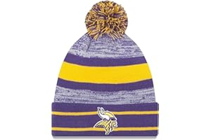 New Era Unisex-Adult NFL Official Sport Knit Classic Cuffed Knit Pom Beanie Hat
