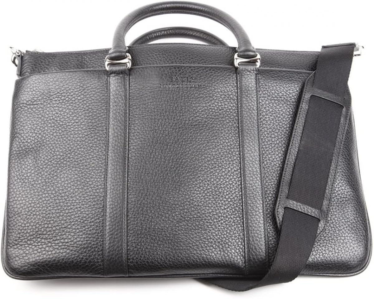 Bally Switzerland Laptop Bag Migan 100 calfskin Black Amazon.co.uk