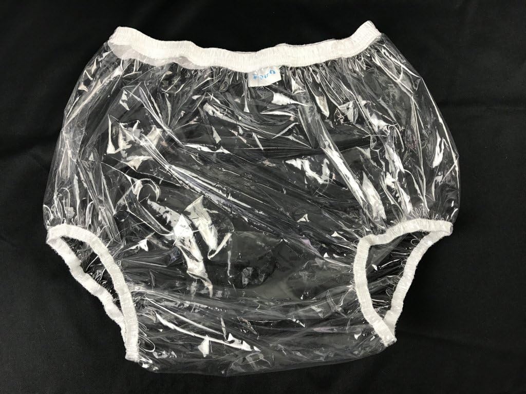 Haian Adult Incontinence Pull-on Plastic Pants 3 Pack (XLarge, Glass Clear) - Image 4