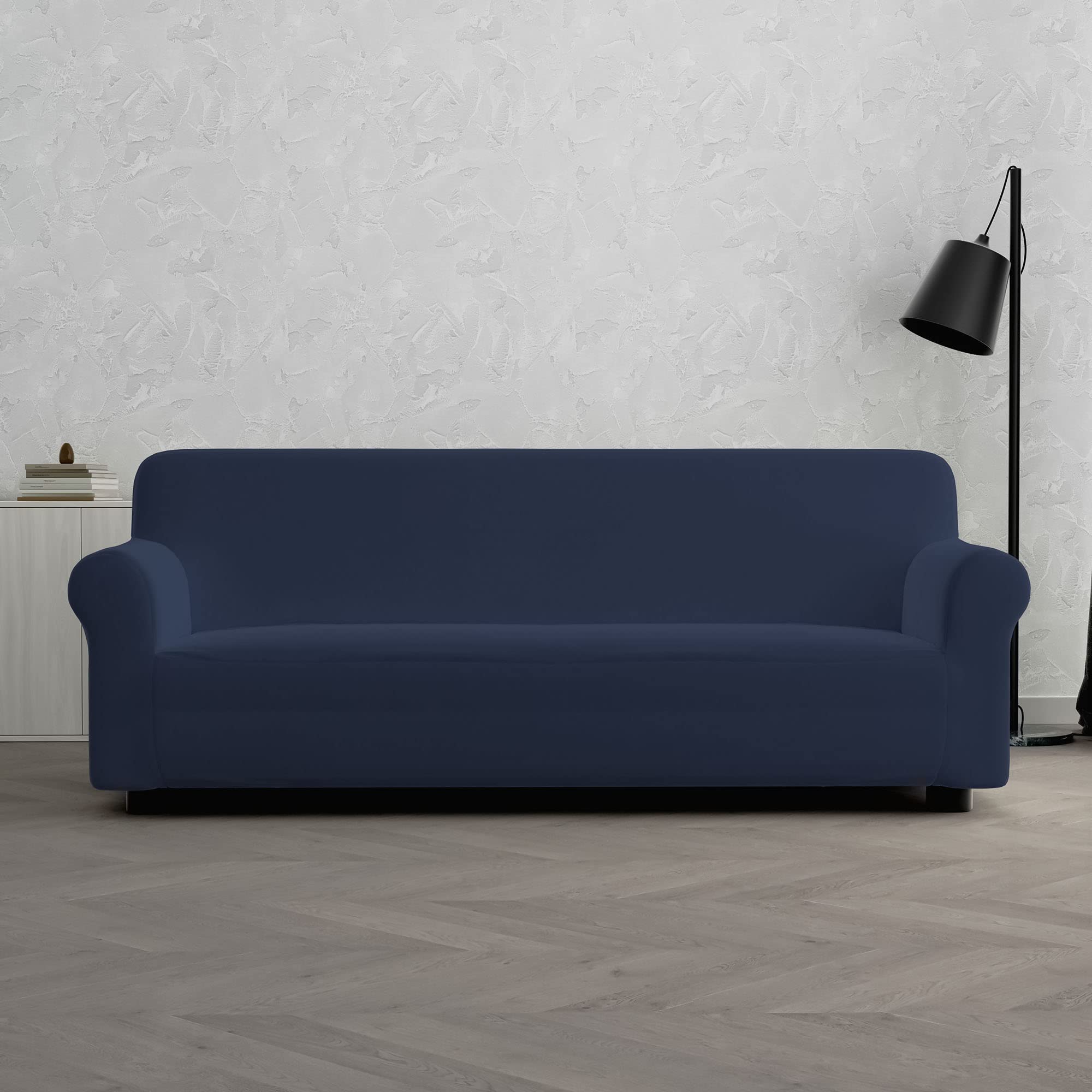 Italian Bed Linen Dahlia elastic sofa cover, Dark blue, 3 PLACES