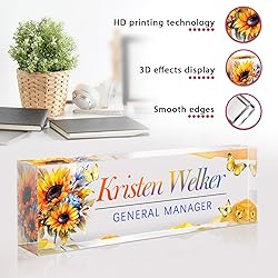 Custom Office Name Plate for Desk - Desk Name Plate