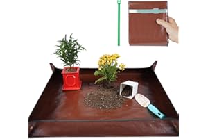 Onlysuki 39.5" x 39.5" Extra Large Potting Mat for Indoor Plants Transplanting and Dirt Control Gardening Gifts for Plant Lovers
