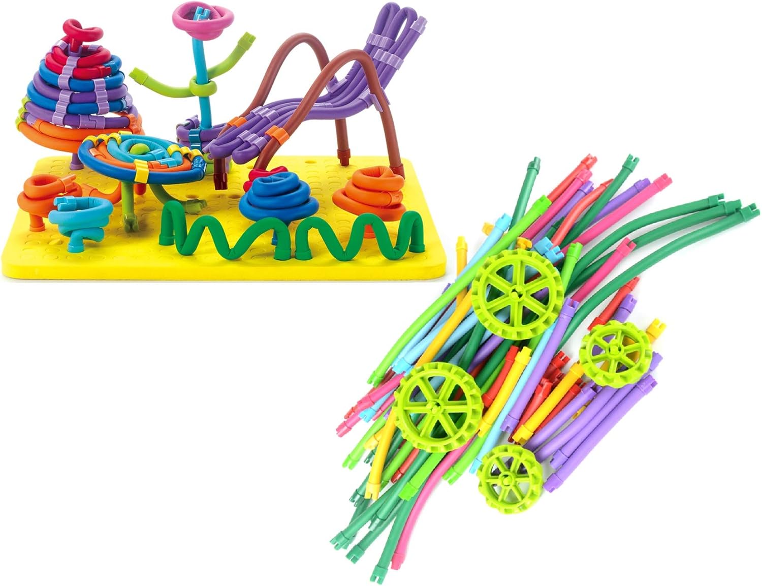 Toyzabo Flexible Building Stick Toys Bendable Twister Rod