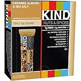 KIND Bars, Caramel Almond and Sea Salt, Gluten Free, 1.4 Ounce Bars, 12 Count