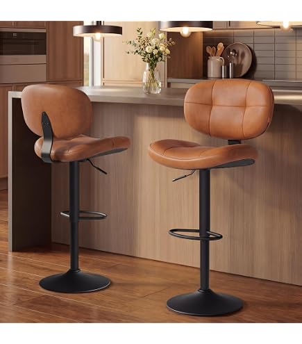 Amazon.com: Grandview Gallery Grotto Adjustable Bar Stool, Black