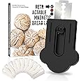 MEKER Bread Lame, Extractable Magnetic Dough Scoring Tool for Sourdough Bread Baking & Making, Includes Scoring Patterns Booklet and 10 Razor Blades, Black