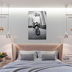 Stussy Bike Poster Aesthetic Racer Biker Driver