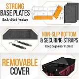 FORTEM Car Boot Organiser SUV Trunk Storage 90L Collapsible 6 Compartments view 6