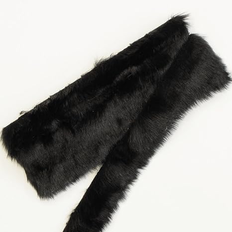 Amazon フェイクファー テープ 30mm幅 長さ 180cm ファーテープ 手芸 ブラック 手芸用布ベルト テープ 通販