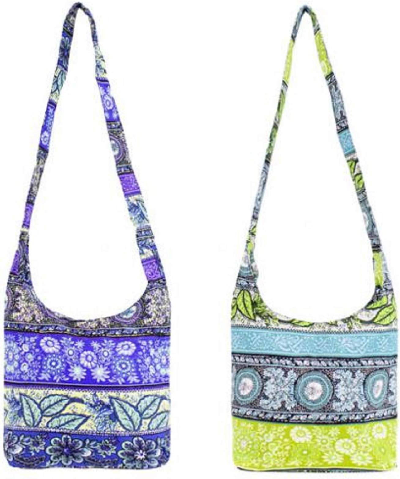 Hobo bag with flower/leaf design, shoulder bag