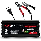 Schumacher Electric 1.5A Car Battery Charger &amp; Maintainer, 6V/12V &ndash; SC1355 | Restores Batteries, Smart Trickle Charge, Automatic &ndash; Auto Restart &ndash; Power Sport, Motorcycle, and Car Batteries