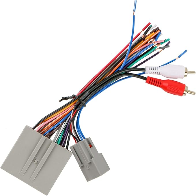 RDBS Car Aftermarket Stereo Wire Harness Power/Speaker and RCA to Sub