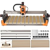 FoxAlien 3S 8040 X-axis Extension Kit with T-slot Hybrid Spoilboard Work Table for Masuter 3S CNC Router Machine, for Large Engraving Carving Projects (Extend X-axis to 32 inches)
