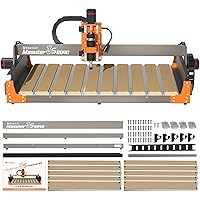 FoxAlien 3S 8040 X-axis Extension Kit with T-Slot Hybrid Spoilboard for Masuter 3S CNC Router Machine, for Large Engraving Ca
