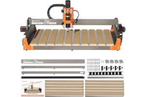 FoxAlien 3S 8040 X-axis Extension Kit with T-Slot Hybrid Spoilboard for Masuter 3S CNC Router Machine, for Large Engraving Ca