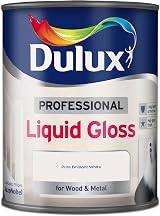 Dulux Liquid Gloss Paint Pure Brilliant White 750ml Wood Metal Interior Exterior view 2