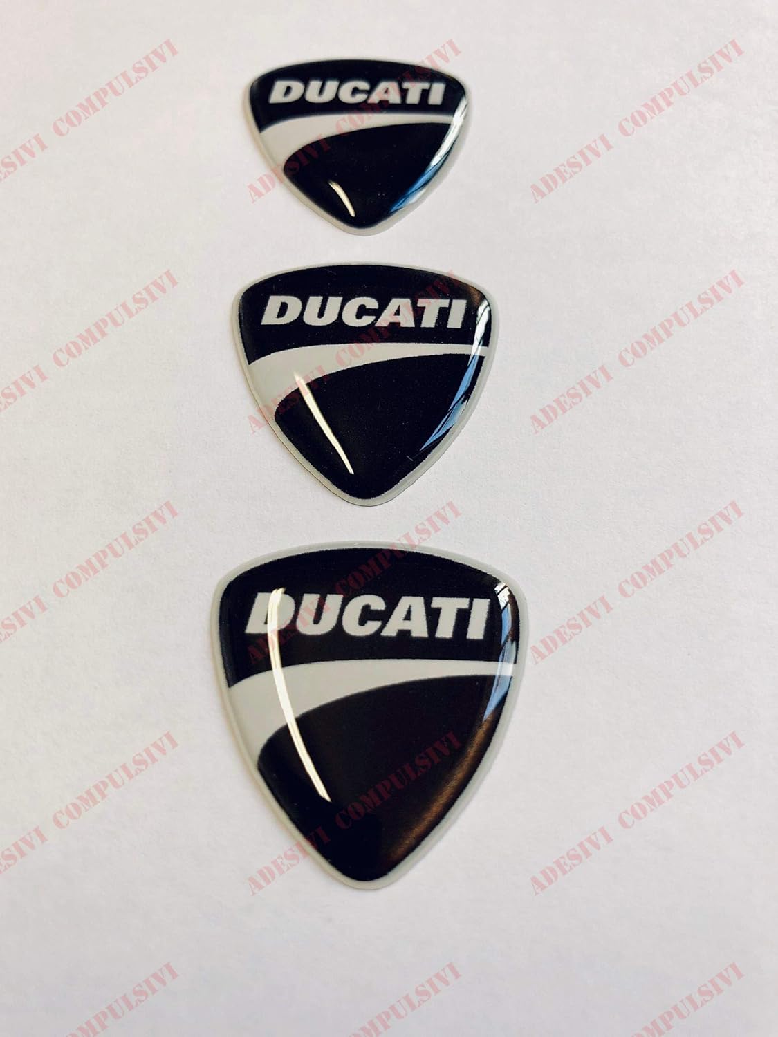 Coppia Adesivi Resinati 3D Logo Fiat 500 Sport