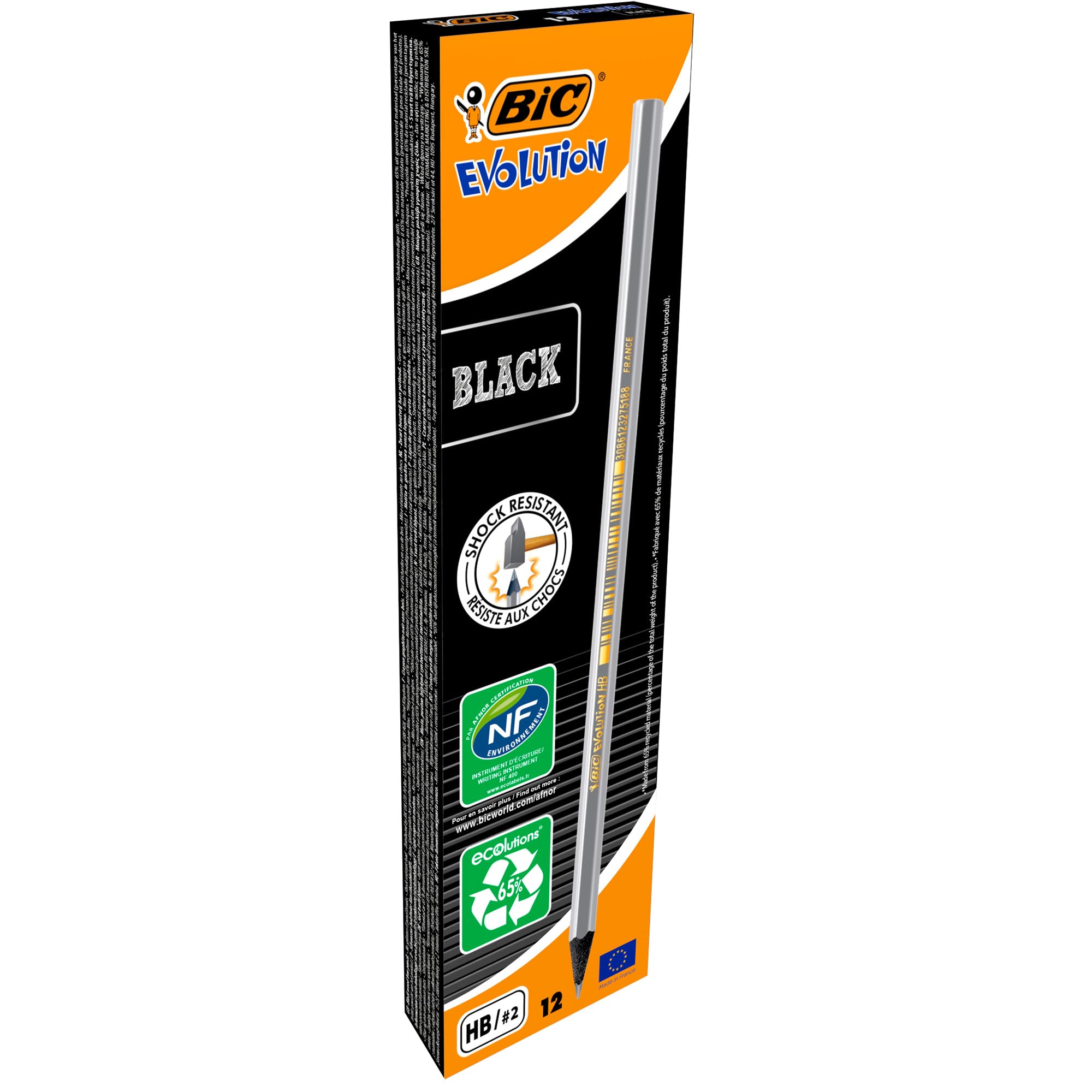 BIC Evolution Black HB Pencils - Box of 12