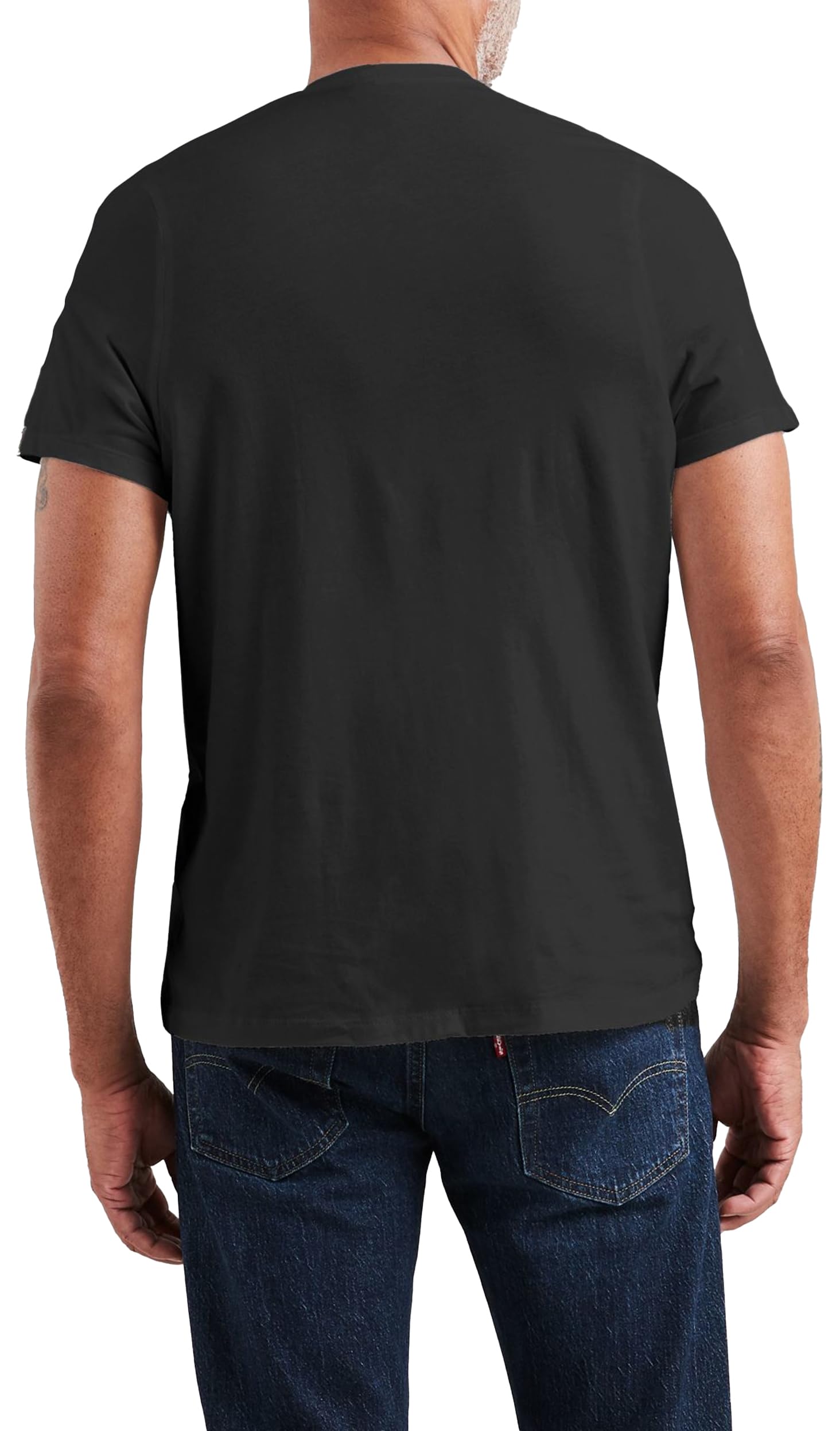 Levi's Herren Original Housemark V-Neck T-Shirt, Mineral Black, XXL 5