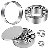 Round Cookie Cutters Set 12 Pieces Bistcuit Cookie