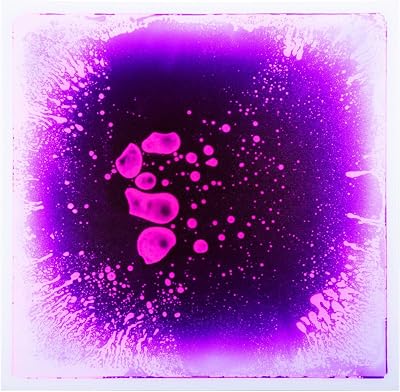 Art3d Liquid Floor Tile 12"x12" Purple Kids Room Play Mat Dance Floor Decor