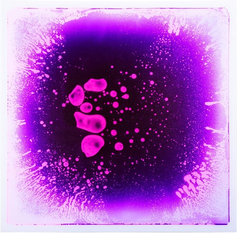 Art3d Liquid Floor Tile 12"x12" Purple Kids Room Play Mat Dance Floor Decor