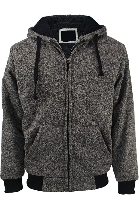 Heavyweight Sherpa Lined Fleece Hoodies 