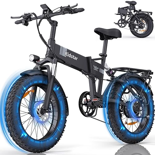 Folding Electric Bike for Adults, 1500W/2000W 30/37MPH, 50 Miles