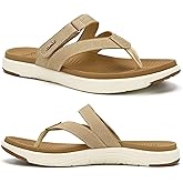 COFACE Womens Fashion Orthotic Flip Flops Ladies Slip On Lightweight Athletic Yoga Mat Cushion Thong Sandals With Comfortable Plantar Fasciitis Arch Support