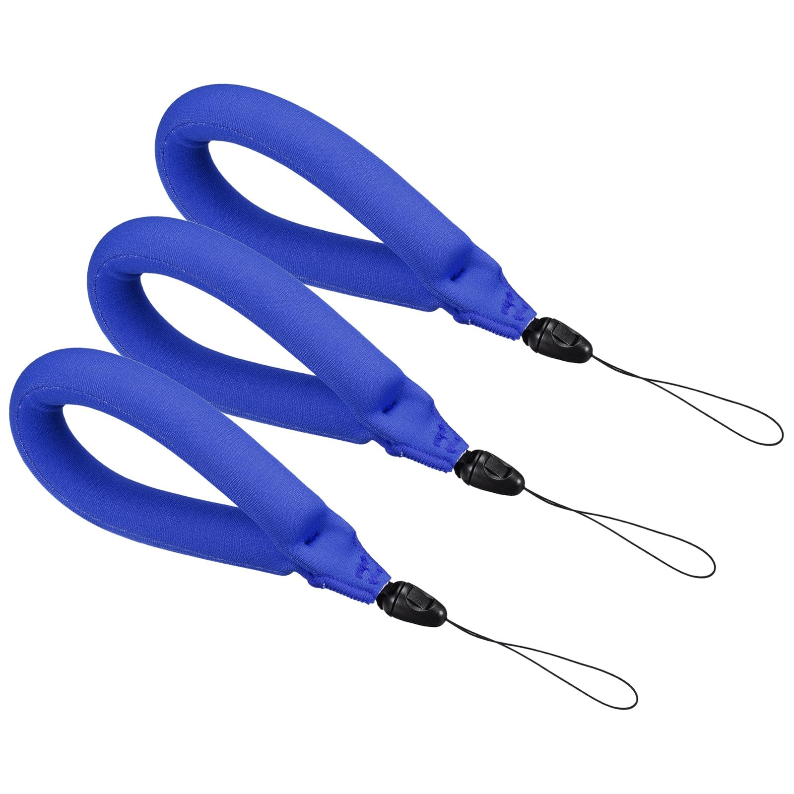 PATIKIL Floating Wrist Straps, 3Pcs Neoprene Waterproof Lightweight 250g Buoyancy Wristband Strap for Underwater Camera Swimming Snorkeling, Blue