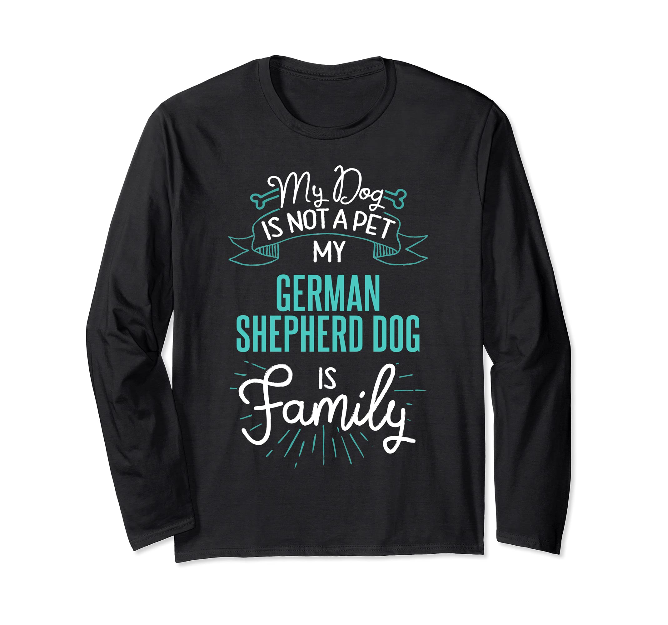 Cute German Shepherd Dog Design Family Dog Giftn Long Sleeve T-Shirt