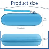 Hemiks Electric Toothbrush Travel Case Blue Waterproof EVA Portable Organizer view 2