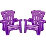 American Plastic Toys Kids’ Adirondack (2-Pack, Purple), Stackable, Outdoor, Beach, Lawn, Indoor, Lightweight, Portable, Wide