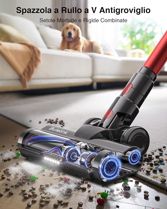 aspirapolvere senza fili 55KPa/650W/70Min Per Animali/Pavimenti/Tappeti — foto 4 di 8