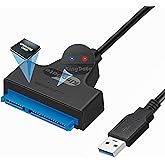 KingData USB 3.0 to SATA Adapter Cable for 2.5" SSD HDD Drives - External Converter for SATA III