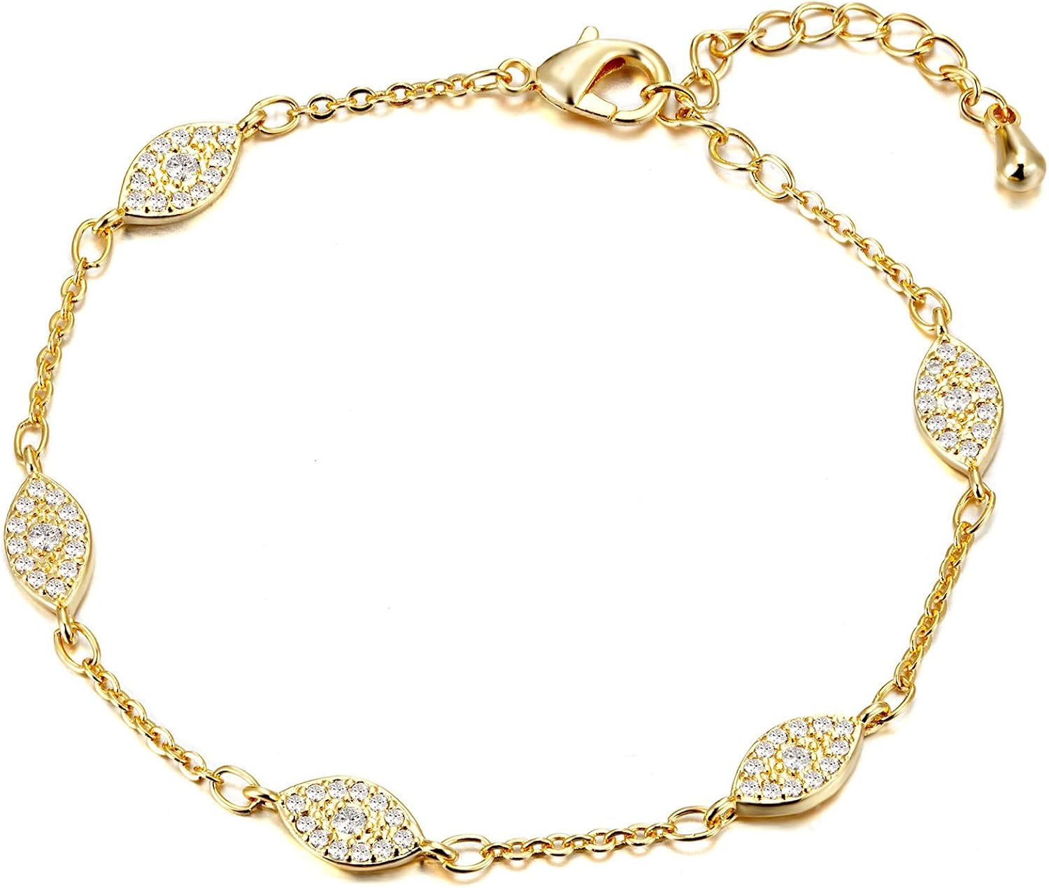N\C Real Gold Plating Butterfly Gold Bracelet Adjustable Gold Bracelet