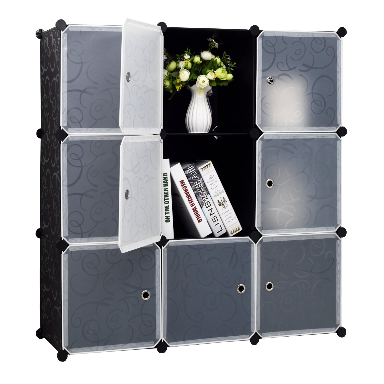 9Cube Storage DIY Cube Organizer 3Tier Bookcase Storage Cube