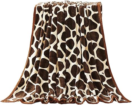 utong Flanelldecke mit Giraffendruck Superweiche und kuschelig