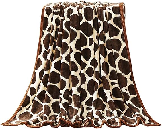 utong Flanelldecke mit Giraffendruck Superweiche und kuschelig