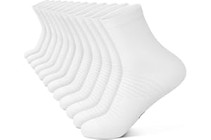 PAPLUS Compression Running Ankle Socks for Men and Women (6 Pairs), Quarter Athletic Socks for Running, Cycling, Golf, Work
