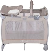 Graco Contour Electra Travel Cot with Bassinet, Music, Nightlight, Fold view 6