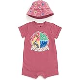 Harry Potter Romper and Bucket Sun Hat Outfit Set Newborn to Toddler Sizes (Newborn - 4T)