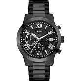 GUESS Men's Analog Dress Watch| Stainless Steel Case| 50M Water Resistance