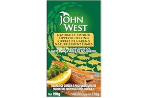 John West, Naturally Smoked Kippered Herring - Fillets in Sunflower Oil, 190g
