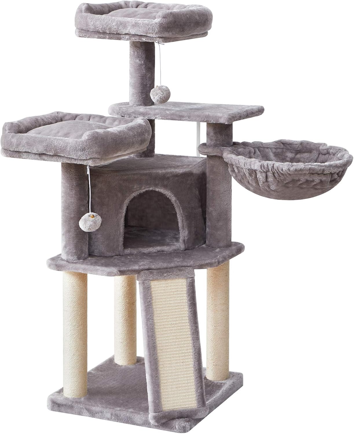 IBUYKE Cat Tree Tower Condo Cat Play Furniture 46.5