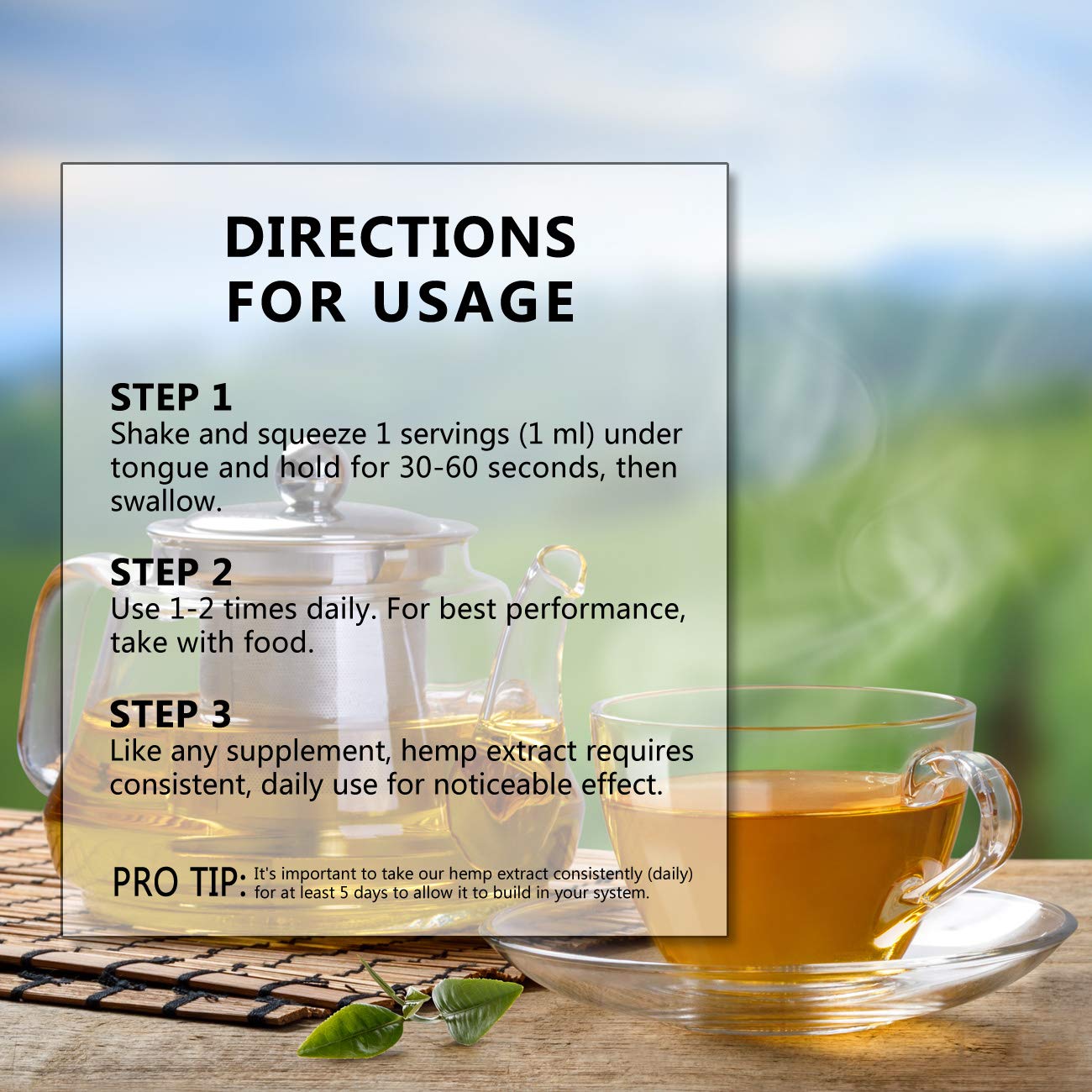 Hemp Oil 500mg for Pain Relief, Stress and Anxiety Relief, Better Sleep | 100% Natural, Organic, Vegan, Non-GMO | 500mg, 30 Serv, 16mg/Serv (Peppermint)