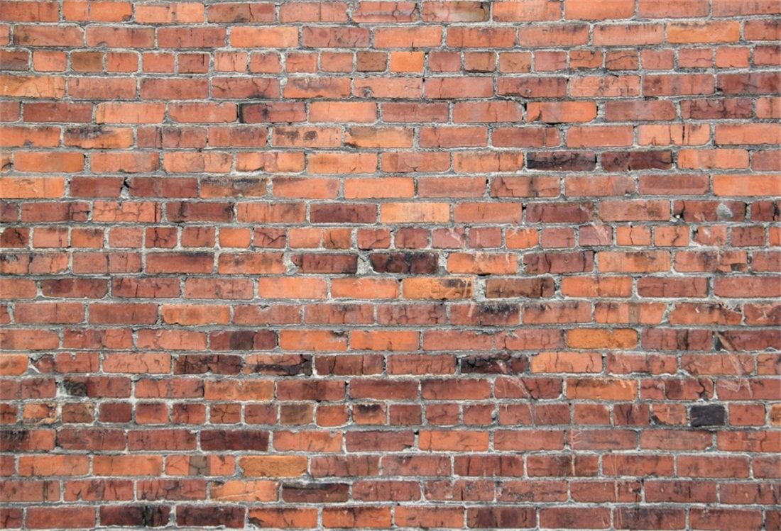 YongFoto 3x2m Vinyl Photography Backdrop Old Brown Brick Wall Texture Background Backdrops for Photo Shoots Newborn Lovers Party Adult Kids Baby Personal Portrait Photo Background Studio Props — image 1
