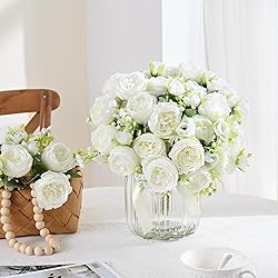 MARTINE MALL 2 Packs Peonies Artificial